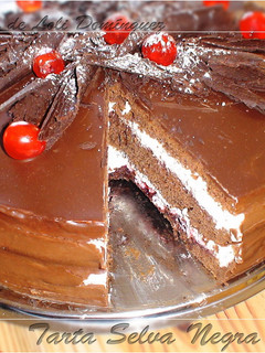 Una foto de Tarta selva negra