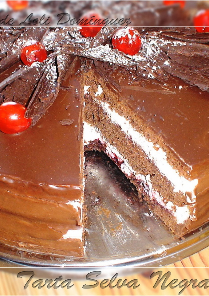 Una foto de Tarta selva negra