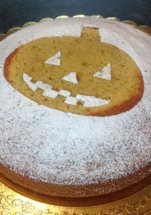 Una foto de Bizcocho de calabaza para Halloween