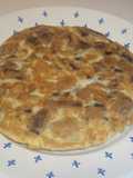 Tortilla de esclatasangs y champiñones