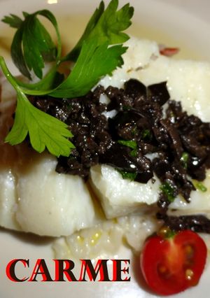Una foto de Bacalao confitado con risotto de setas