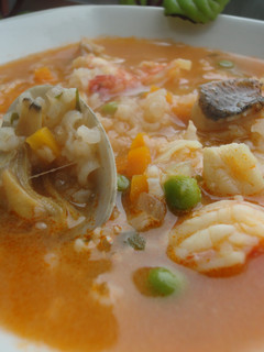Una foto de Sopa marinera gallega