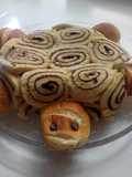 Tortuga de crema y chocolate