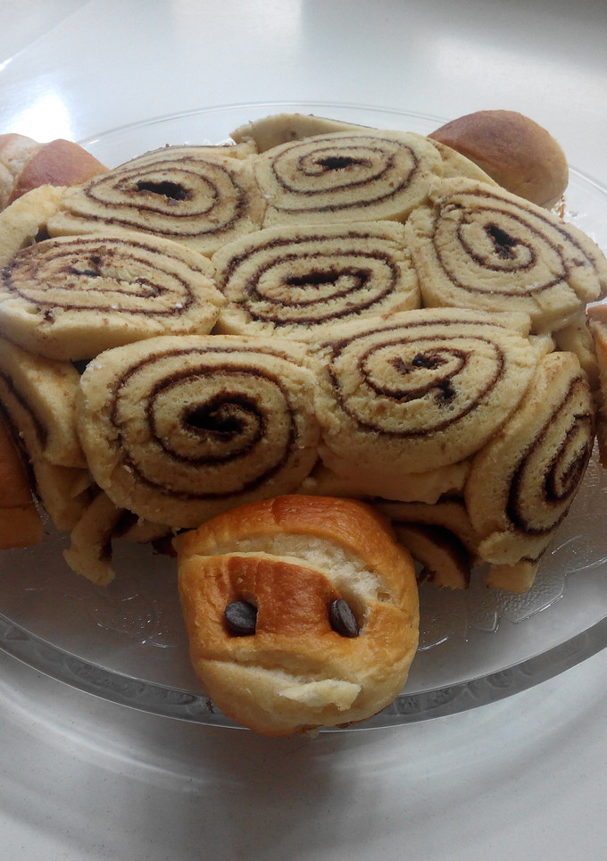 Una foto de Tortuga de crema y chocolate