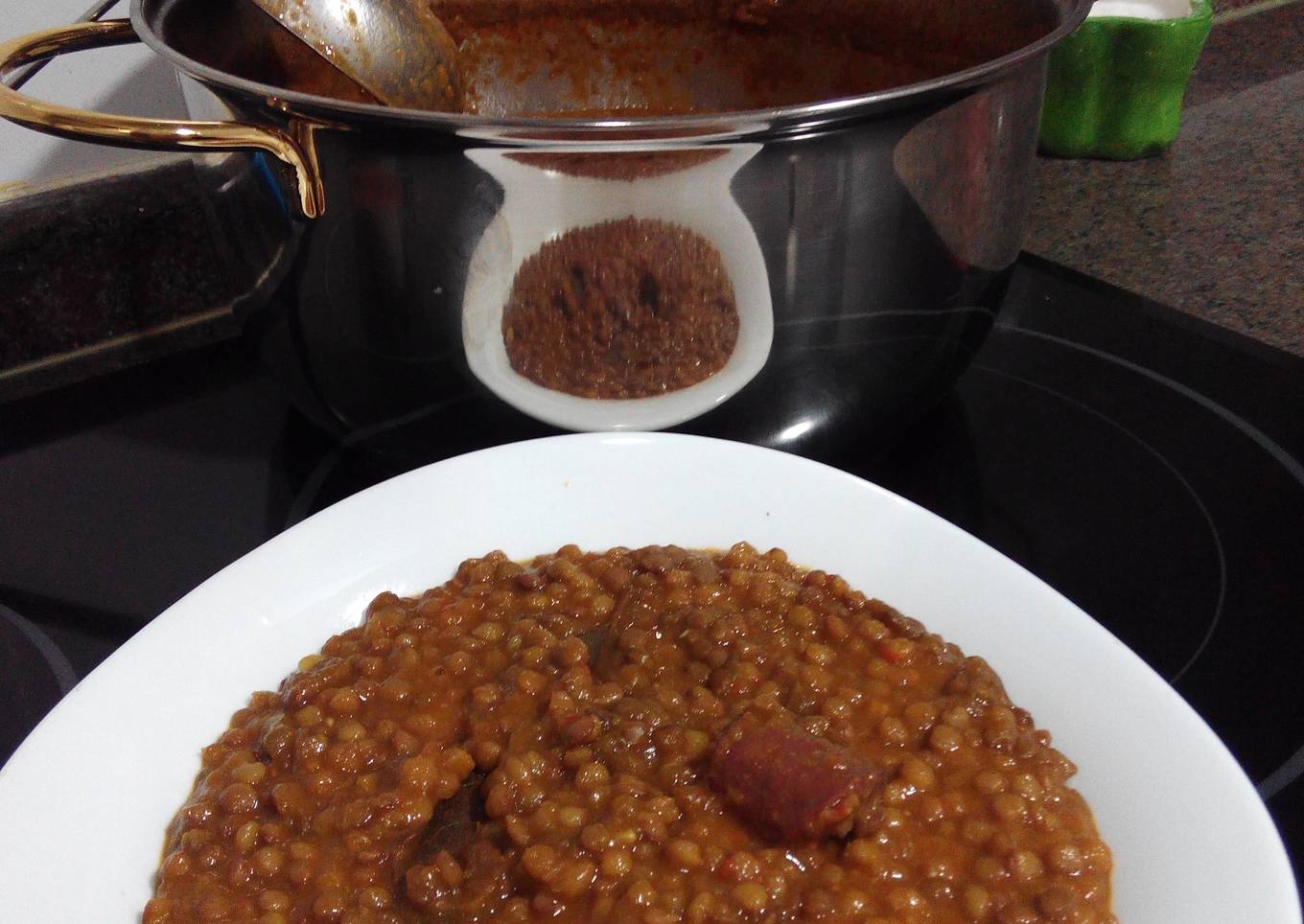 Lentejas con verduras con Thermomix