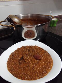 Una foto de Lentejas con verduras con Thermomix