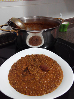 Una foto de Lentejas con verduras con Thermomix