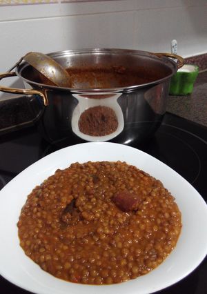 Una foto de Lentejas con verduras con Thermomix