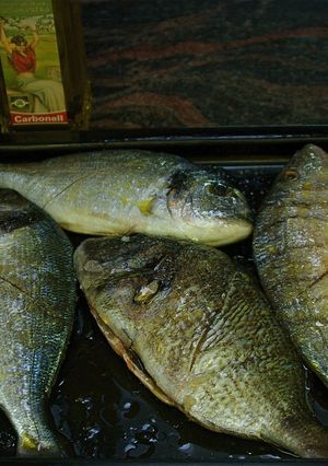 Una foto de Dorada, vidriada y mabre de pincho rápida 