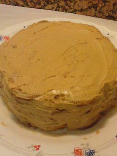 Una foto de Tarta de moka con galletas