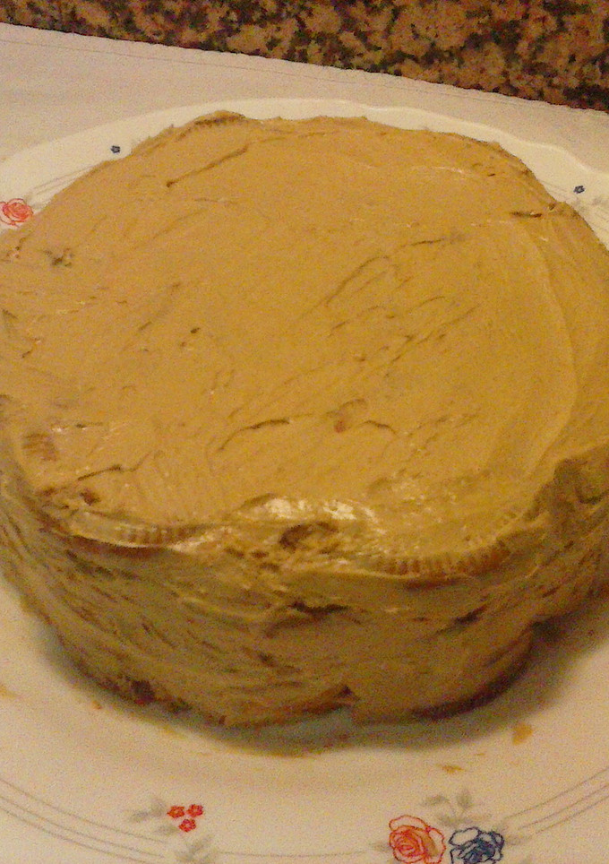 Una foto de Tarta de moka con galletas