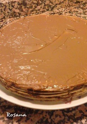 Una foto de Tarta rápida de obleas