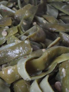 Una foto de Judías salteadas con ajo y jengibre