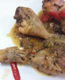 Pollo en salsa picante