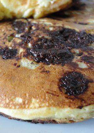 Una foto de Tortitas con chocolate