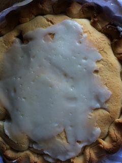 Una foto de Tarta de manzana verde