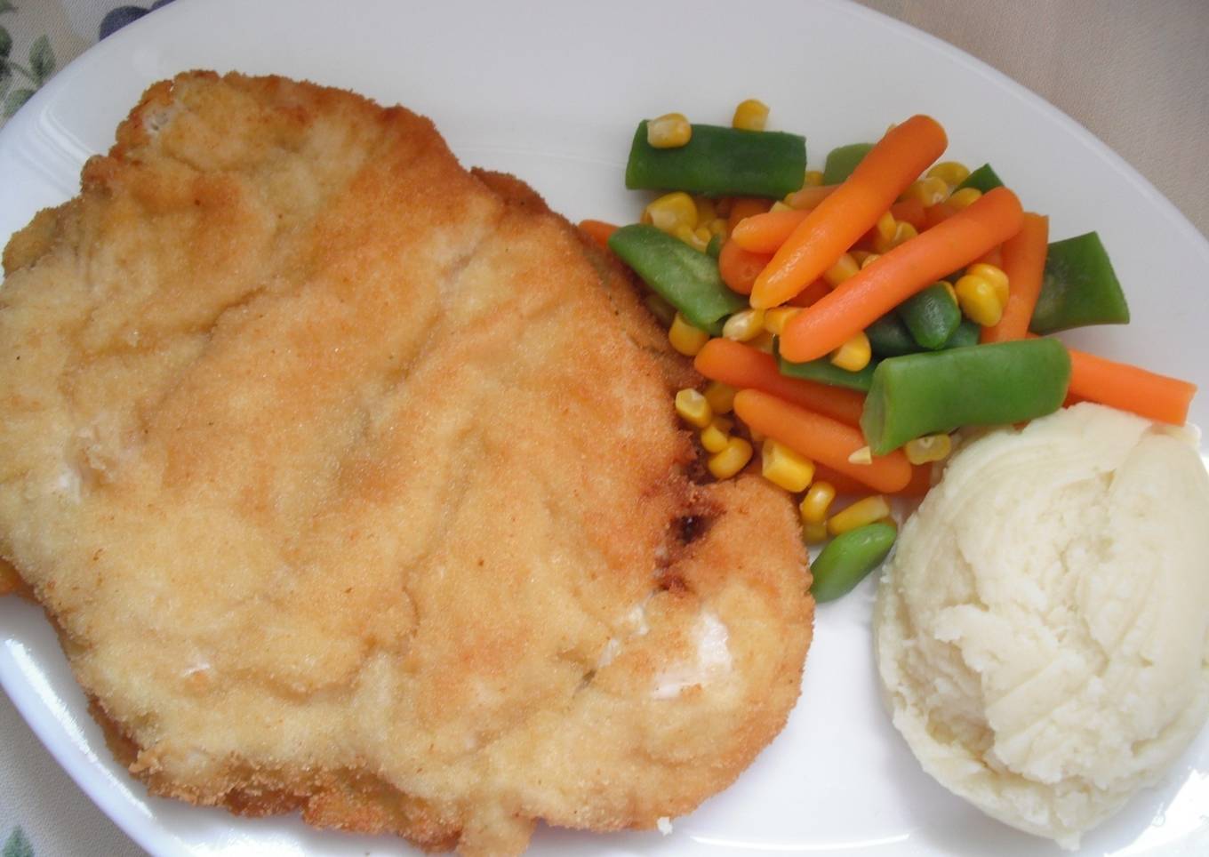 Pechuga de pollo a la villeroy