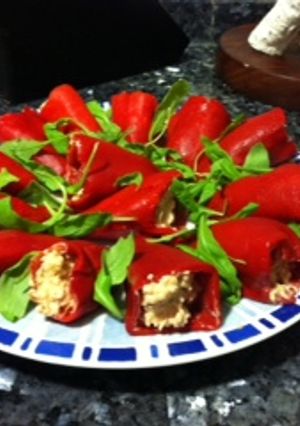 Una foto de Pimientos del piquillo rellenos estilo moruno