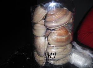 Una foto de Almejas gratinadas al carbón