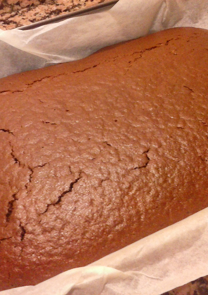 Una foto de Bizcocho de chocolate (sin huevo)
