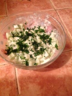 A picture of Cucumber Salad.