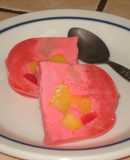 Postre de gelatina y frutas