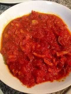 Una foto de Salsa de tomate y bacon