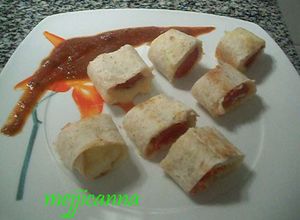 Una foto de Rollitos de chistorra