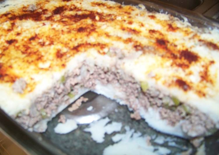 Pastel de carne en microondas
