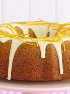 Una foto de Tarta de naranja con sésamo
