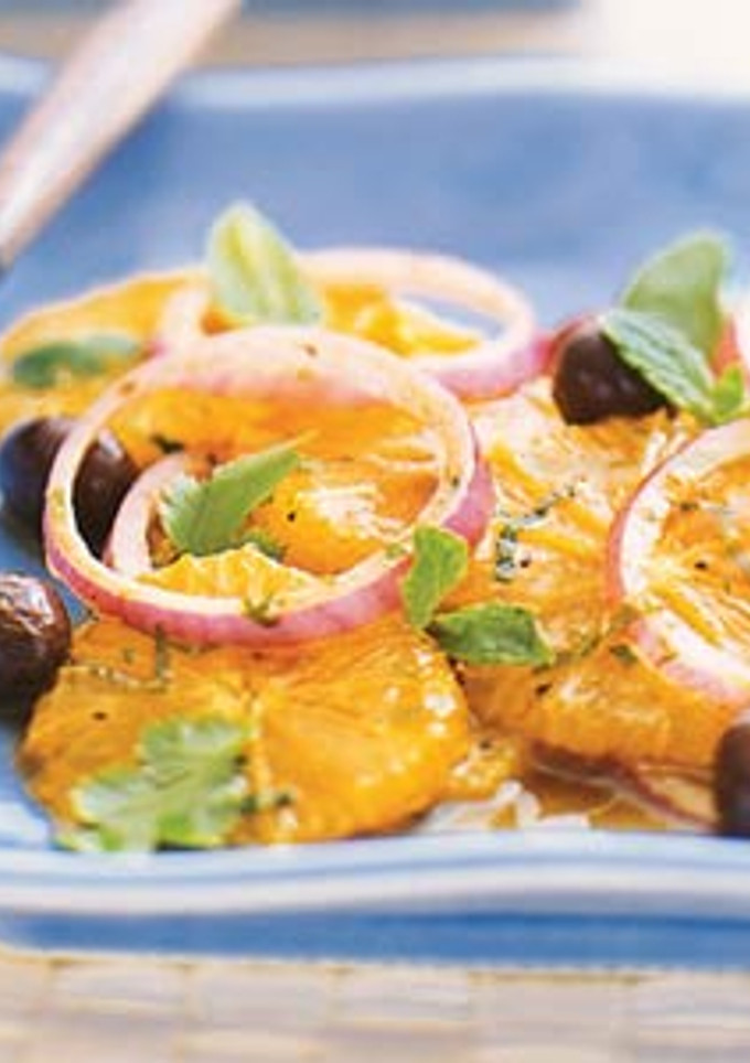 Una foto de Ensalada de naranja con especias