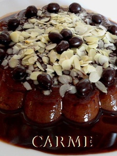 Una foto de Flan de chocolate sin gluten