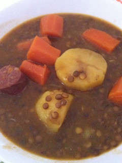 Una foto de Lentejas con chorizo y patata