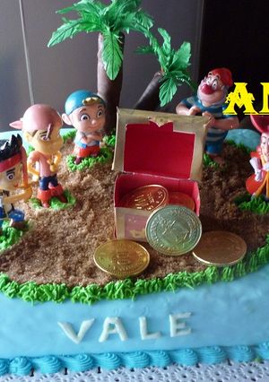 Una foto de Torta cumpleaños Yake y los piratas
