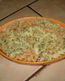 Ensalada de tornillitos multicolor con Atún