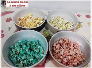 Una foto de Palomitas de maíz de colores