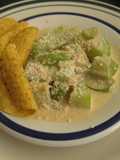 Chayotes en crema