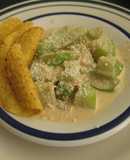Chayotes en crema