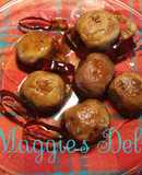 Champiñones fritos con chile guajillo