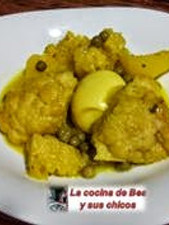 Una foto de Guisado de aprovechamiento de coliflor