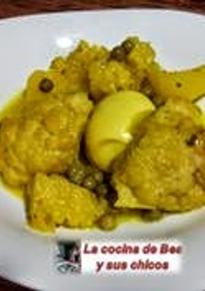 Una foto de Guisado de aprovechamiento de coliflor