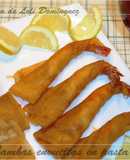 Gambas envueltas en pasta brick con salsa rosa (Cóctel)