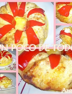 Una foto de Pastel de calabacín con nata y queso