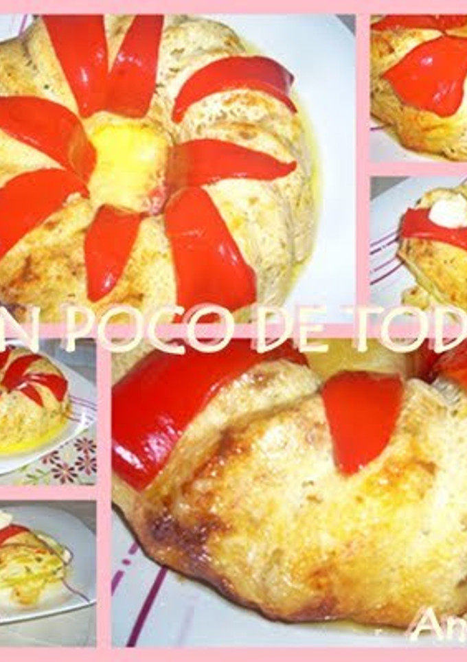 Una foto de Pastel de calabacín con nata y queso