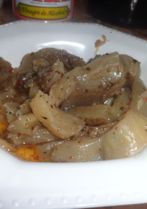 Una foto de Berenjenas en escabeche fácil