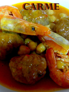 Una foto de Albóndigas con gambas