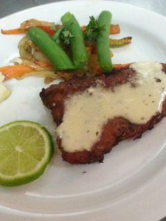 Una foto de Solomillo de cerdo en mostaza Dijón