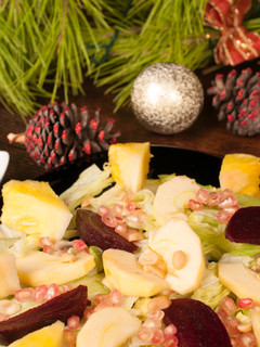Una foto de Ensalada de navidad mexicana