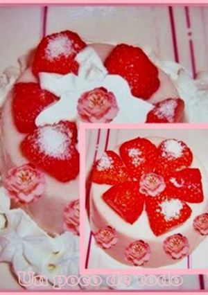 Una foto de Budín de fresas