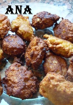 Una foto de Croquetas de arroz y polenta caseras